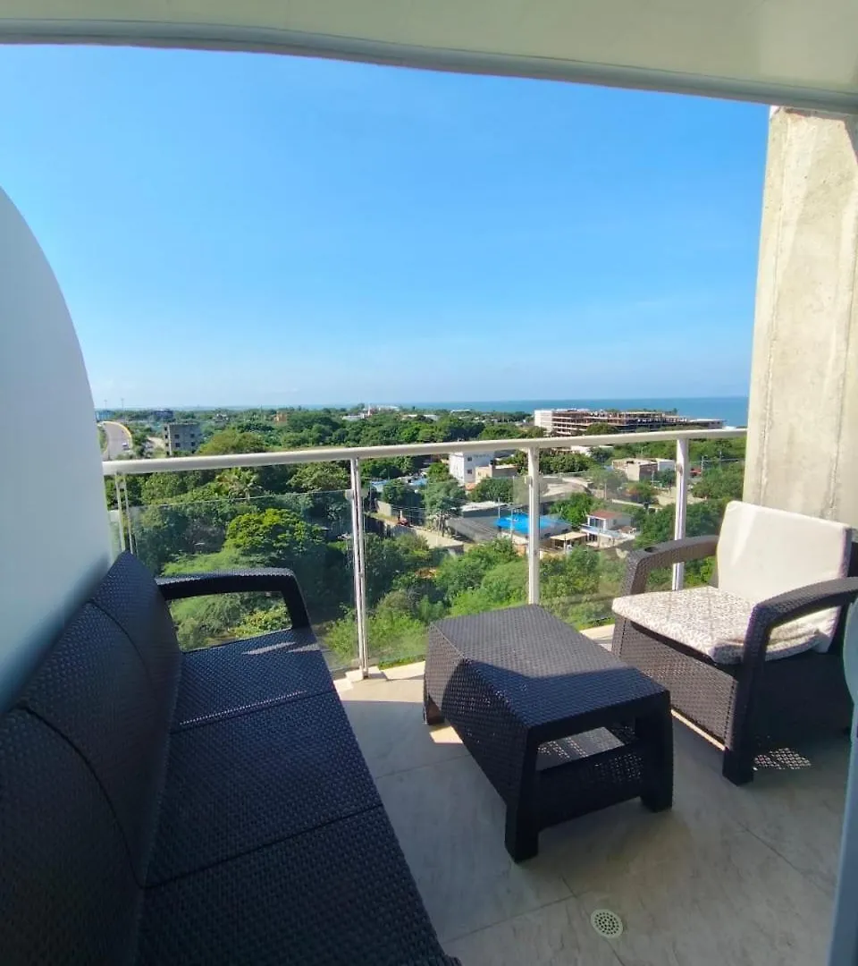 Apto Vista Mar 2 Cuadras Playa, Jaccuzi Bbq Wifi Parqueadero Y Ascensor 7 Piso Santa Marta